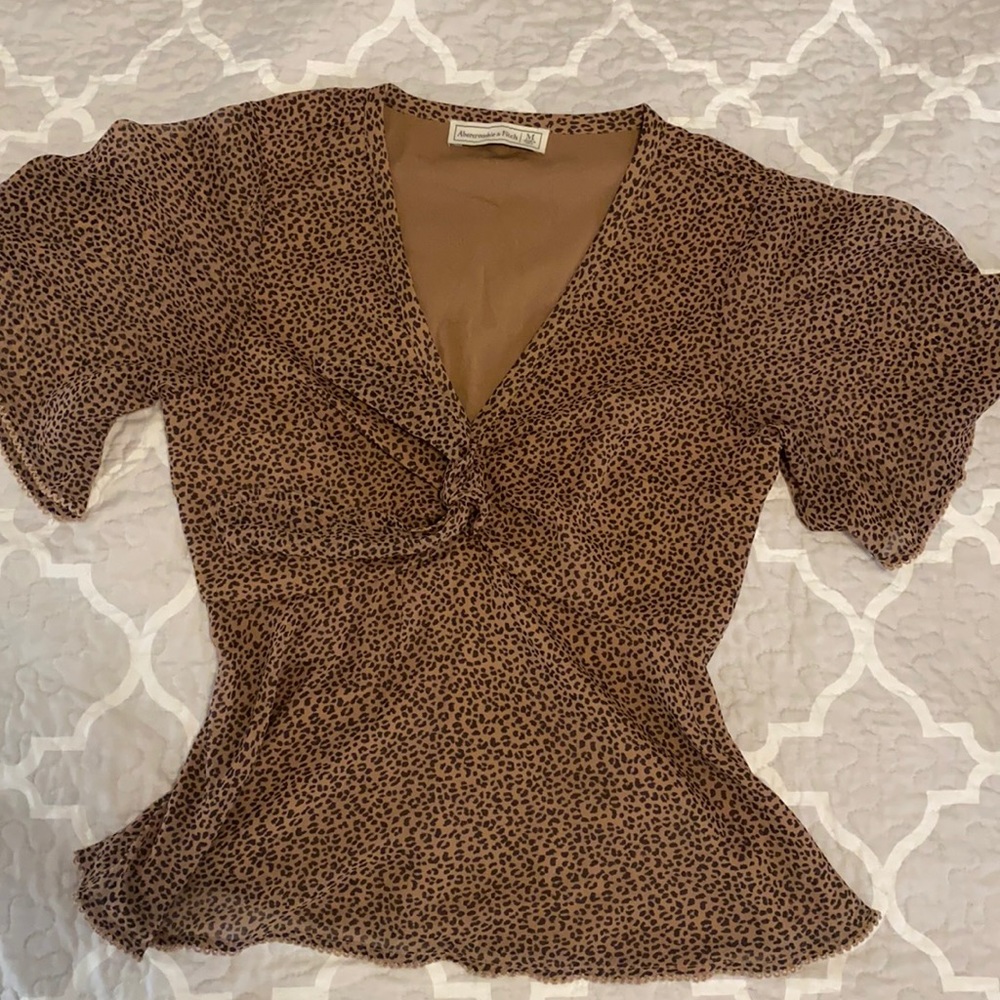 Abercrombie & Fitch Leopard Print Top